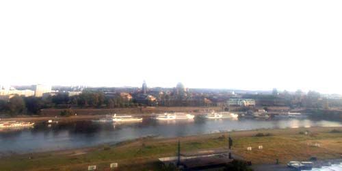 Fiume Elba, vista su Altstadt Webcam - Dresda