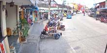 Strada trafficata sull'isola di phangan Webcam - Samui
