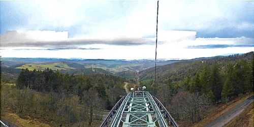 Panorama della Bergstation Schauinslandbahn Webcam - Friburgo