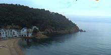 Mit Blick auf das Kap und den Strand Webcam - Tamariu
