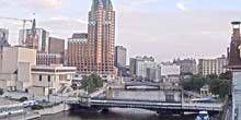 Centro uffici, ponti fluviali Webcam - Milwaukee