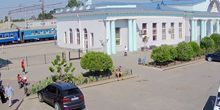 La zone devant la gare Webcam - Melitopol