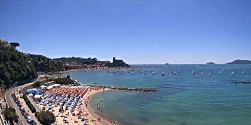 Die Strände der ligurischen Riviera di Levante Webcam - Massa