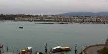 Ferry Dock dans la baie de Genève Webcam - Genève