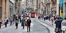 Rue piétonne Istiklal Webcam - Istanbul