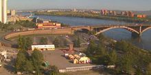 Gemeinschaftsbrücke über den Jenissei Webcam - Krasnojarsk