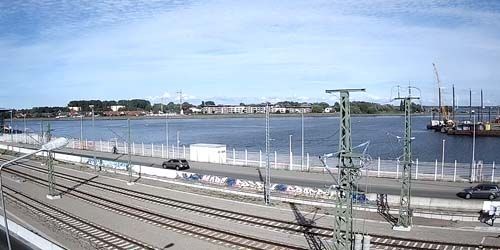 Canale dal porto di Brightling al Mar Baltico Webcam - Rostock