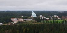 Vue panoramique du monastère de Valaam Webcam - L'archipel de Valaam