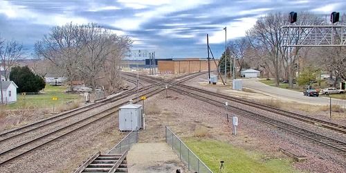 Kreuzung Von Eisenbahnen In Illinois Webcam - Rochelle