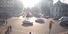 Kreuzung in der Nähe von Shevchenko Park Webcam - Kiev