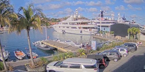 Küstenstraße. Yachten Webcam - Gustavia