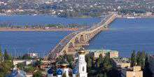 Grande ponte sul fiume Volga Webcam - Saratov