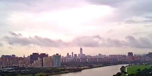 Rivière Tamsui, vue panoramique sur la ville Webcam - Taoyuan