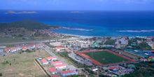 Panorama der Insel Saint Barthelemy Webcam - Gustavia