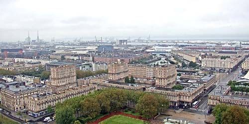 Panorama aus der Höhe, PTZ-Kamera Webcam - Le Havre