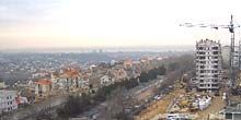 Panorama der Stadt aus großer Höhe Webcam - Sewastopol