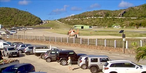 Parken in der Nähe des Flughafens Gustaf III Webcam - Gustavia