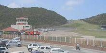 Parken am Flughafen Webcam - Gustavia