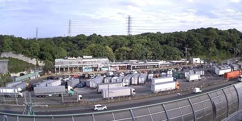 Stationnement de camions sur autoroute Webcam - Yokohama