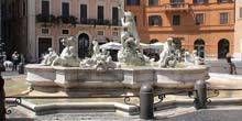 Piazza del Nettuno, fontaine de Neptune Webcam - Rome