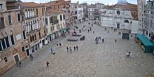 Piazza di fronte alla chiesa di Santa Maria Formosa Webcam - Venezia