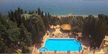 Der Pool des Resortkomplexes "Sea" Webcam - Aluschta