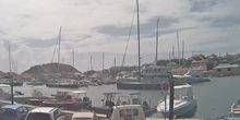 Private Yachten im Hafen von Saint Barthelemy Webcam - Gustavia