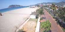 Promenade avec plages Webcam - Alanya