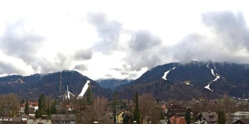 Municipio. Vista a 360° della città Webcam - Garmisch-Partenkirchen