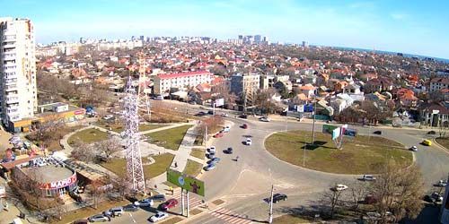 Ring auf der Lustdorfer Straße und Akademiker Glushko Webcam - Odessa