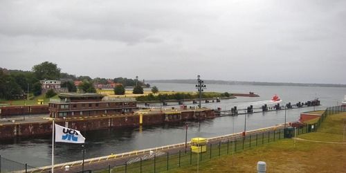Porta del Canale di Kiel. Il Mare del Nord. Webcam - Brunsbüttel