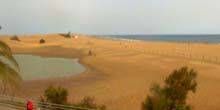 Belle plage avec un lac Webcam - Maspalomas