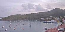 Belle baie avec des yachts Webcam - Cruz Bay