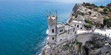 Nid d'hirondelle - un château sur un rocher Webcam - Yalta