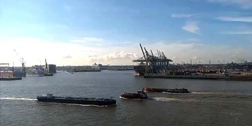 Port maritime, Werften, Altes Lotsenhaus Webcam - Hambourg