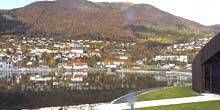 Port maritime, vue sur les fjords norvégiens Webcam - Nordjordade