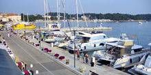 Port maritime, promenade, yachts Webcam - Porec (Parenzo)
