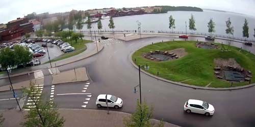 Soltappan Park, Panorama der Bucht Webcam - Luleå