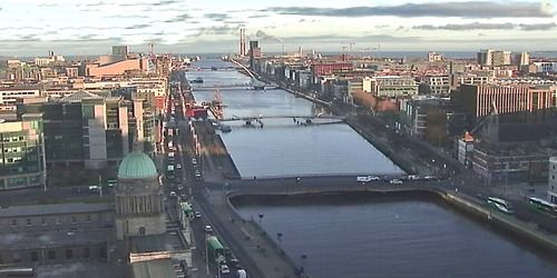 Centro della città. Ponte Samuel Beckett Webcam - Dublino