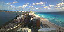 Plages sur la côte Webcam - Cancun