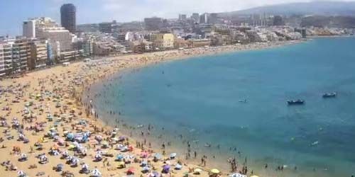 Strand von Playa de Las Canteras Webcam - Las Palmas auf Gran Canaria