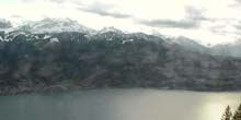 Panorama del lago di Thun, Alpi dell'Emmental Webcam - Thun