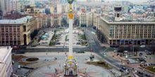 Place de l'indépendance, place européenne Webcam - Kiev