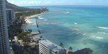 Vista Hotel Sheraton Princess Kaiulani Webcam - Le isole hawaii