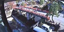 WebKamera Takayama - Brücke zum Nakabashi Park