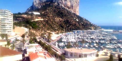 WebKamera Alicante - Ifach Rock in Calpe, Hafen von Pesquera