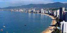 WebKamera Acapulco - Strand Kondeza aus großer Höhe