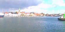 WebKamera Kopenhagen - Kopenhagener Bucht, Eingang zum Seehafen