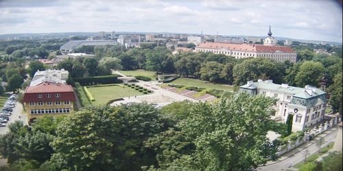 Palais Lubomirski. fontaine multimédia. Webcam - Rzeszow