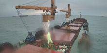 WebKamera Sewastopol - Offenes Meer vom Deck eines Frachtschiffs